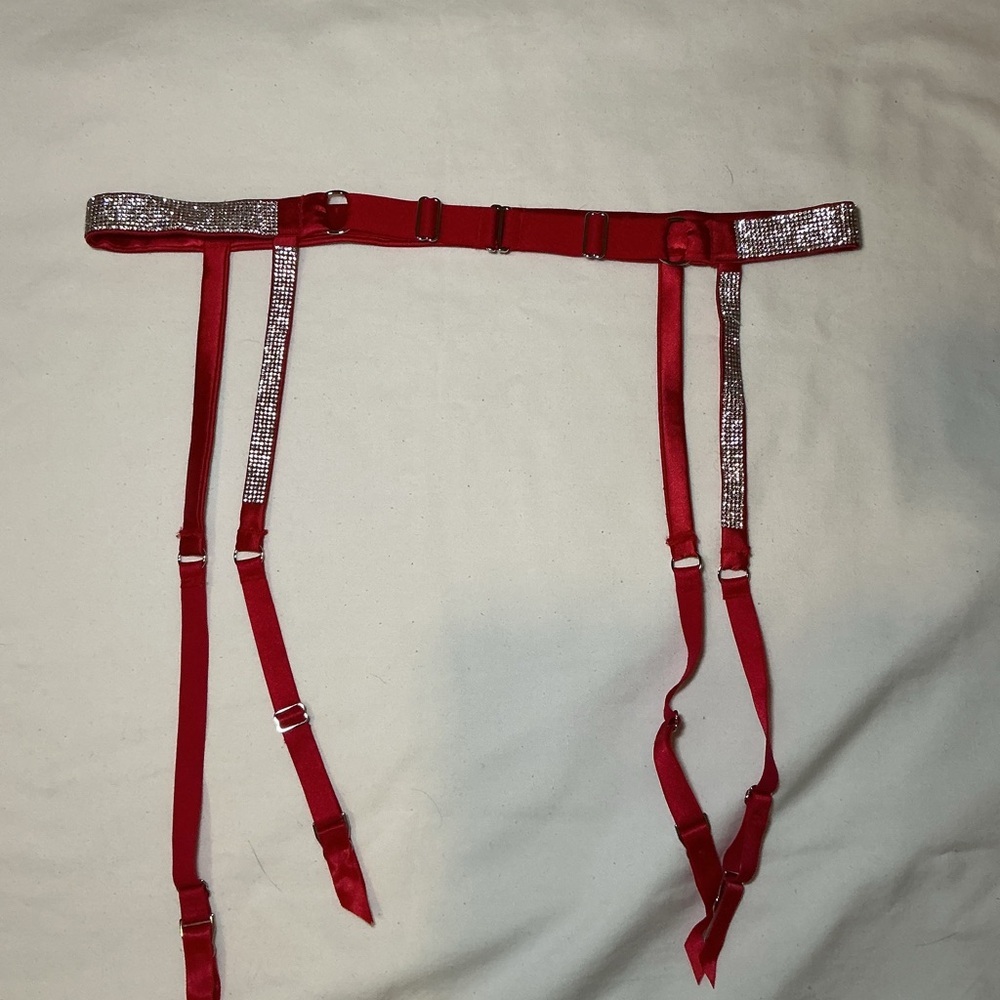 Victoria Secret garter belt with silver accents